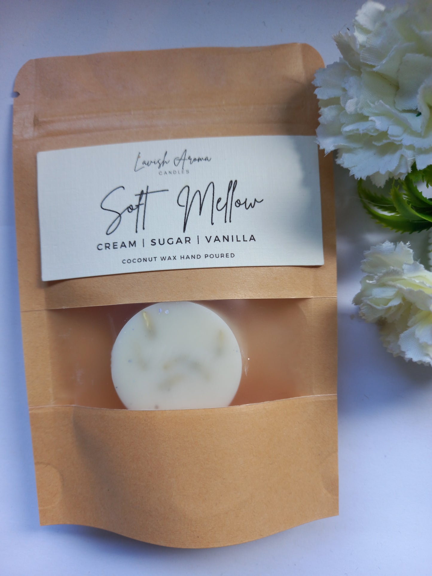 Soft Mellow wax melt sample