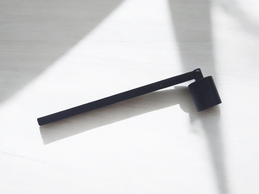 Black candle wick snuffer