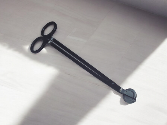 Black candle wick trimmer